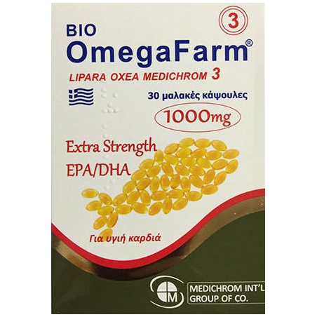 Medichrom Omegafarm Extra Strength EPA/DHA 1000mg 30μαλακές κάψουλες