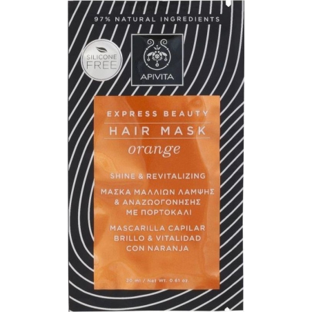 Apivita Express Beauty Hair Mask Orange 20ml