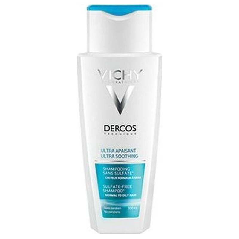 Vichy Dercos Ultra Soothing Shampoo Κανονικά - Λιπαρά Μαλλιά 200ml