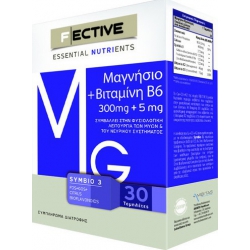 Ambitas F Ective Μαγνήσιο 300 mg + Βιταμίνη Β6 30 ταμπλέτες