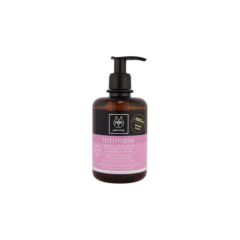 Apivita Intimate Daily Απαλό Gel Καθαρισμού για την Ευαίσθητη Περιοχή με Χαμομήλι & Πρόπολη 300ml