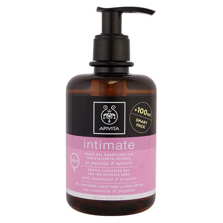 Apivita Intimate Daily Απαλό Gel Καθαρισμού για την Ευαίσθητη Περιοχή με Χαμομήλι & Πρόπολη 300ml Apivita Intimate Daily Απαλό Gel Καθαρισμού για την Ευαίσθητη Περιοχή με Χαμομήλι & Πρόπολη 300ml