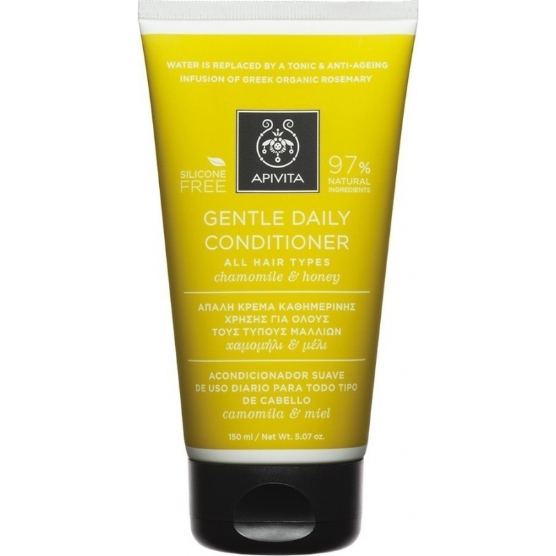 Apivita Gentle Daily Conditioner για Όλους τους Τύπους Μαλλιών Χαμομήλι & Μέλι 150ml