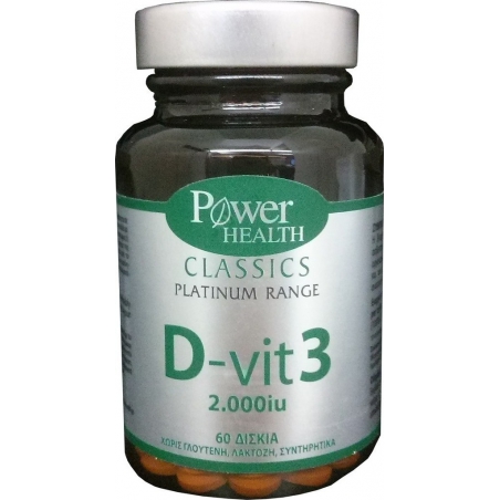 Power Health Classics Platinum Range D-Vit 3 2000iu 60ταμπλέτες