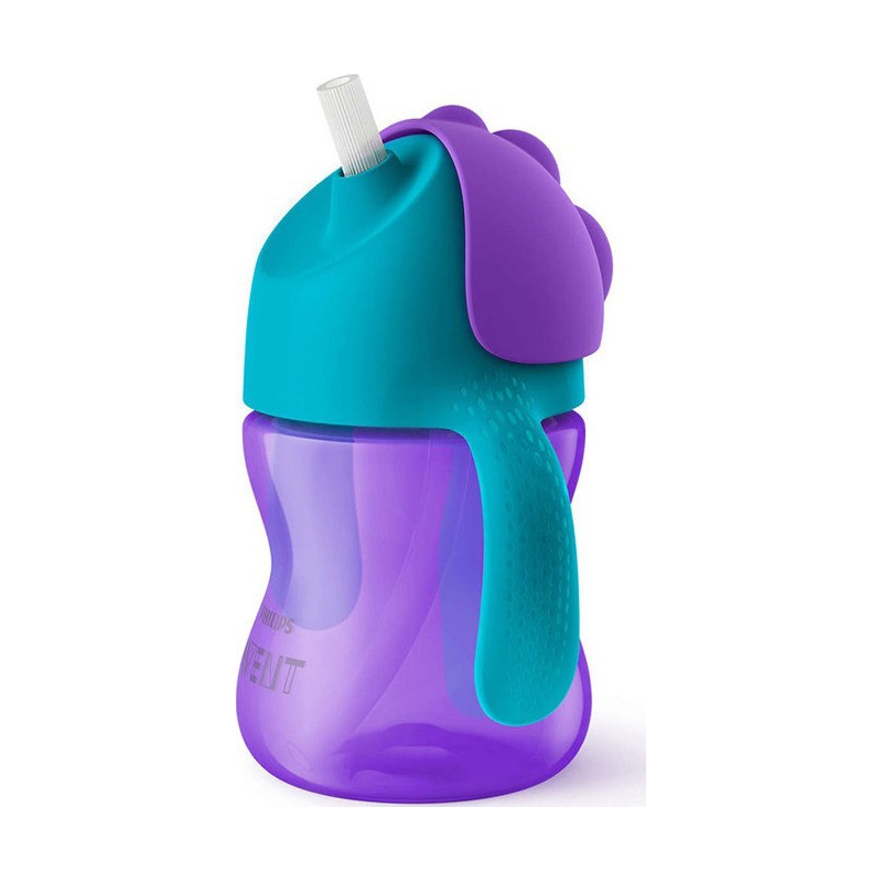 Philips Avent - Κύπελλο με Καλαμάκι Μωβ 9m+ 200ml scf796/02