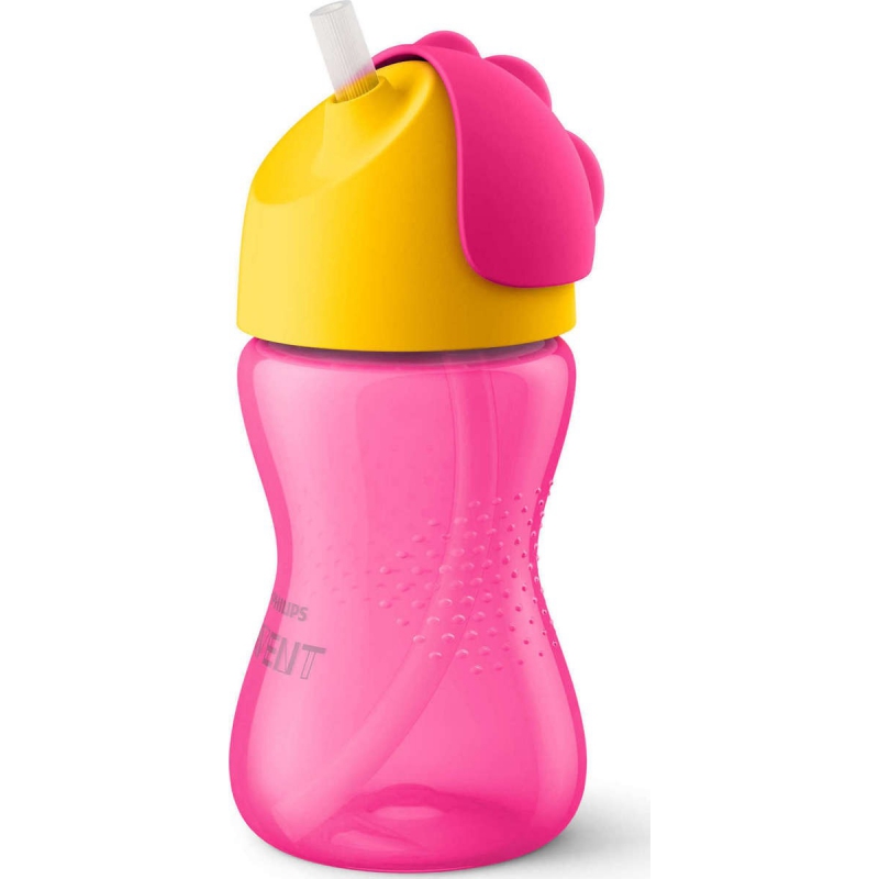 Philips Avent - Κύπελλο με Καλαμάκι Ροζ 12m+ 300ml scf798/02