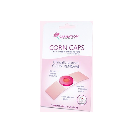 Carnation Corn Caps Επιθέματα Αφαίρεσης Κάλων με Σαλικυλικό Οξύ 5τμχ Carnation Corn Caps Επιθέματα Αφαίρεσης Κάλων με Σαλικυλικό Οξύ 5τμχ