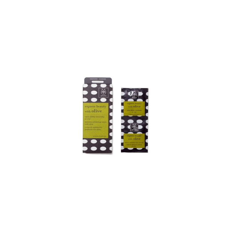 Apivita Express Beauty Κρέμα Βαθιάς Απολέπισης Με Ελιά 2X8ml