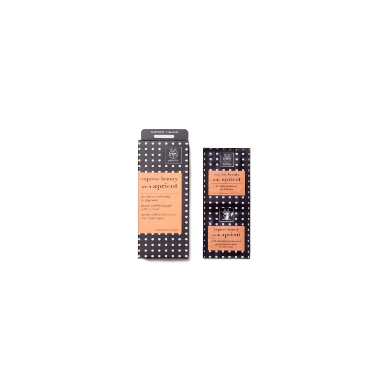 Apivita Express Beauty Gel Ήπιας Απολέπισης με Βερύκοκο 2x8ml