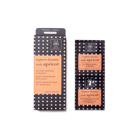 Apivita Express Beauty Gel Ήπιας Απολέπισης με Βερύκοκο 2x8ml Apivita Express Beauty Gel Ήπιας Απολέπισης με Βερύκοκο 2x8ml