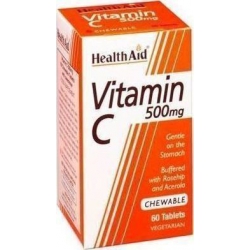 Health Aid Vitamin C 500mg Chewable 60 μασώμενες ταμπλέτες