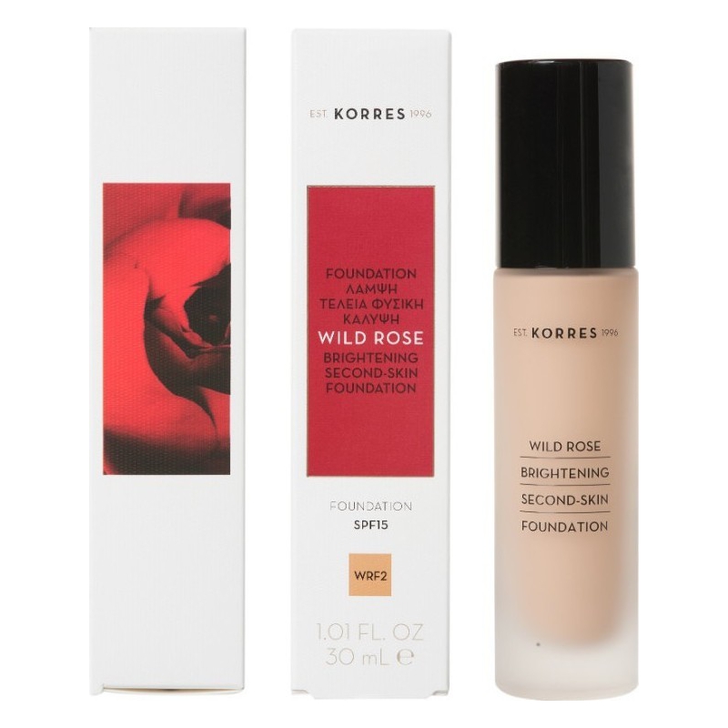 Korres Rose Brightening Second-Skin Foundation SPF15 WRF2 30ml