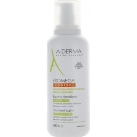 A-Derma Exomega Control Baume Emolliente Pump 400ml A-Derma Exomega Control Baume Emolliente Pump 400ml