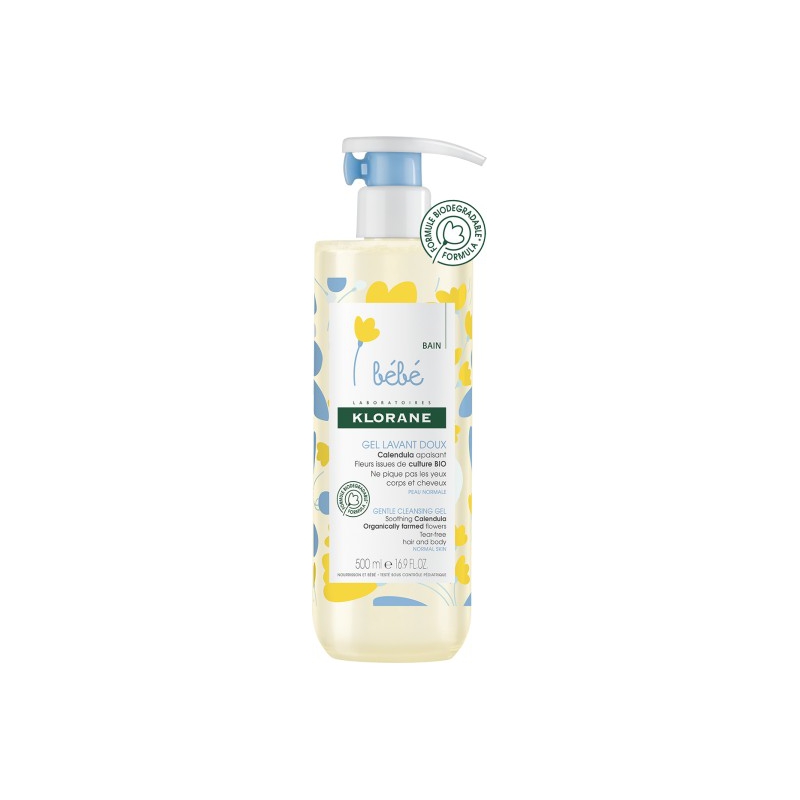 Klorane Bebe Gel Lavant Doux Απαλό Gel Καθαρισμού 500ml
