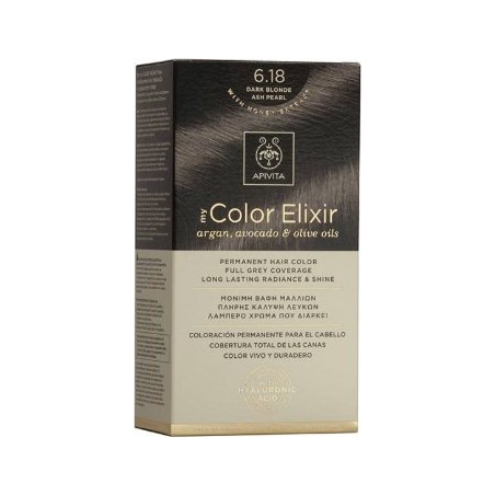 Apivita My Color Elixir 6.18 Ξανθό Σκούρο Σαντρέ Περλέ