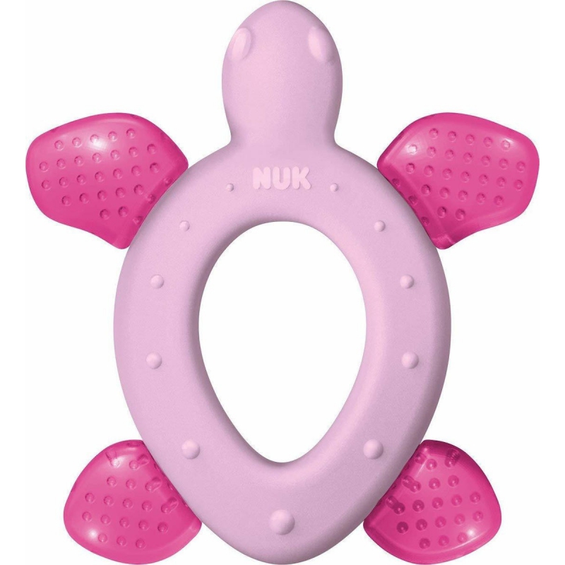 Nuk Cool All-Around Δακτύλιος Οδοντοφυΐας 3m+ ΡΟΖ  Χελώνα 1τμχ