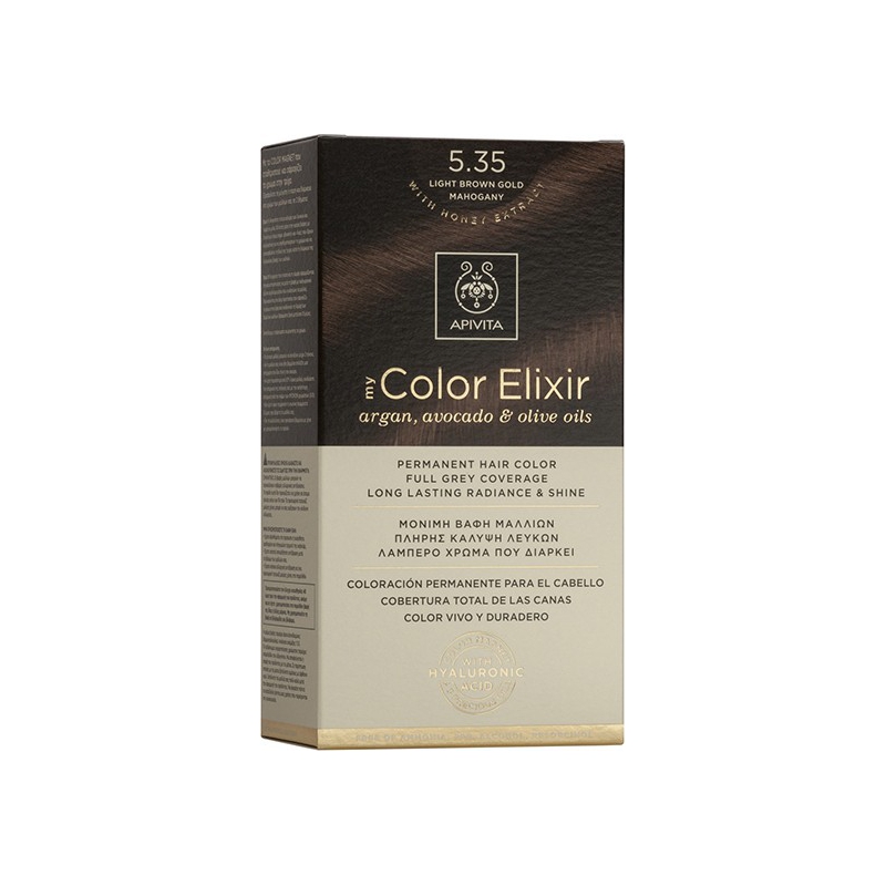 Apivita My Color Elixir 5.35 Καστανό Ανοιχτό Μελί Μαονί