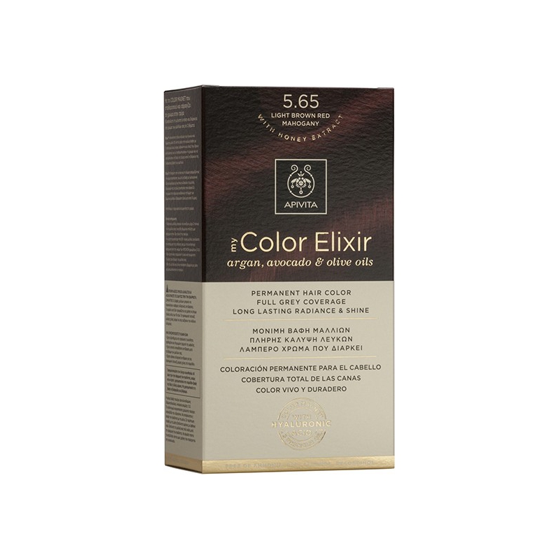 Apivita My Color Elixir 5.65 Καστανό Ανοιχτό Κόκκινο Μαονί