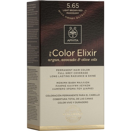 Apivita My Color Elixir 5.65 Καστανό Ανοιχτό Κόκκινο Μαονί