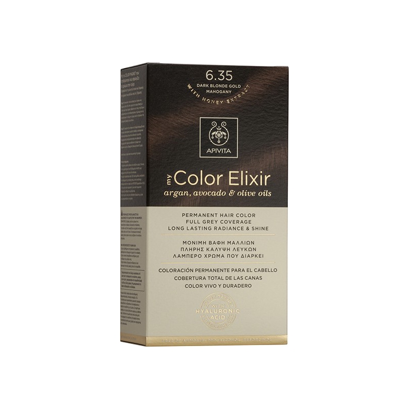 Apivita My Color Elixir 6.35 Ξανθό Σκούρο Μελί Μαονί