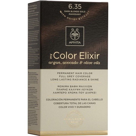Apivita My Color Elixir 6.35 Ξανθό Σκούρο Μελί Μαονί Apivita My Color Elixir 6.35 Ξανθό Σκούρο Μελί Μαονί