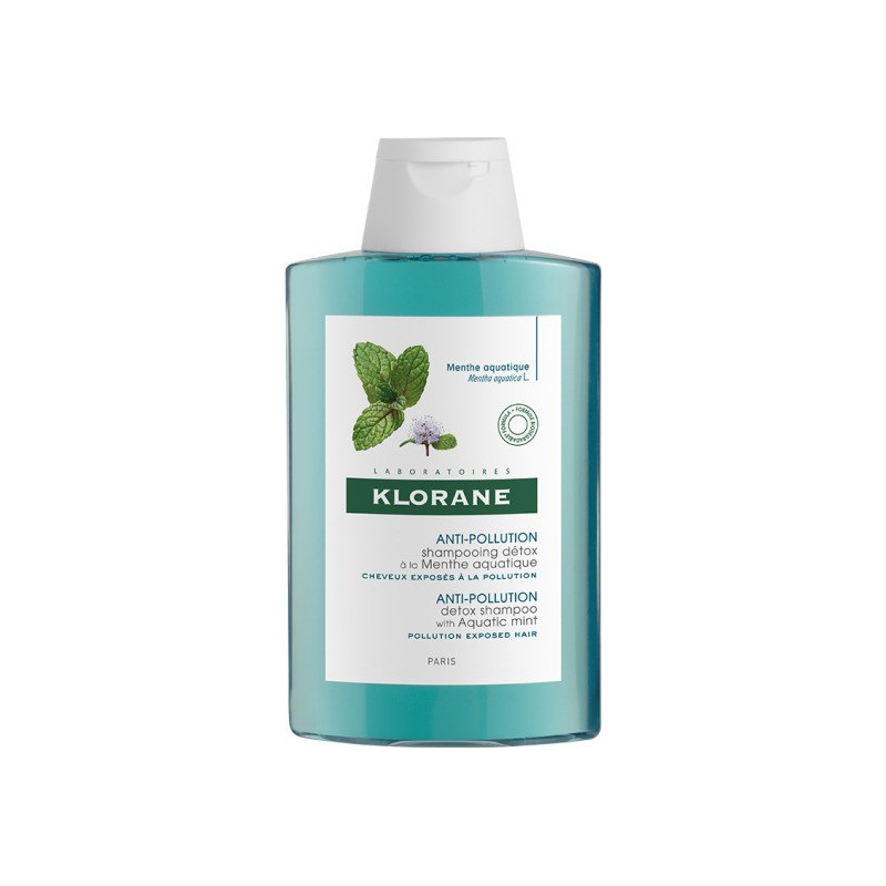 Klorane Anti-Pollution Detox Shampoo with Aquatic Mint 400ml