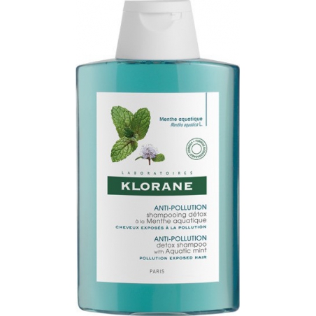 Klorane Anti-Pollution Detox Shampoo with Aquatic Mint 400ml Klorane Anti-Pollution Detox Shampoo with Aquatic Mint 400ml