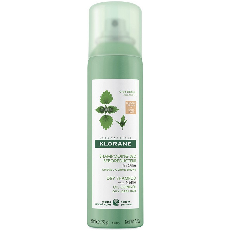 Klorane Shampoo Spray Sec Ortie Teint Για Λιπαρά Καστανά και Μαύρα Μαλλιά 150ml