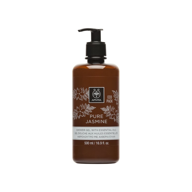 Apivita Pure Jasmine Aφρόλουτρο με Aιθέρια Έλαια 500ml