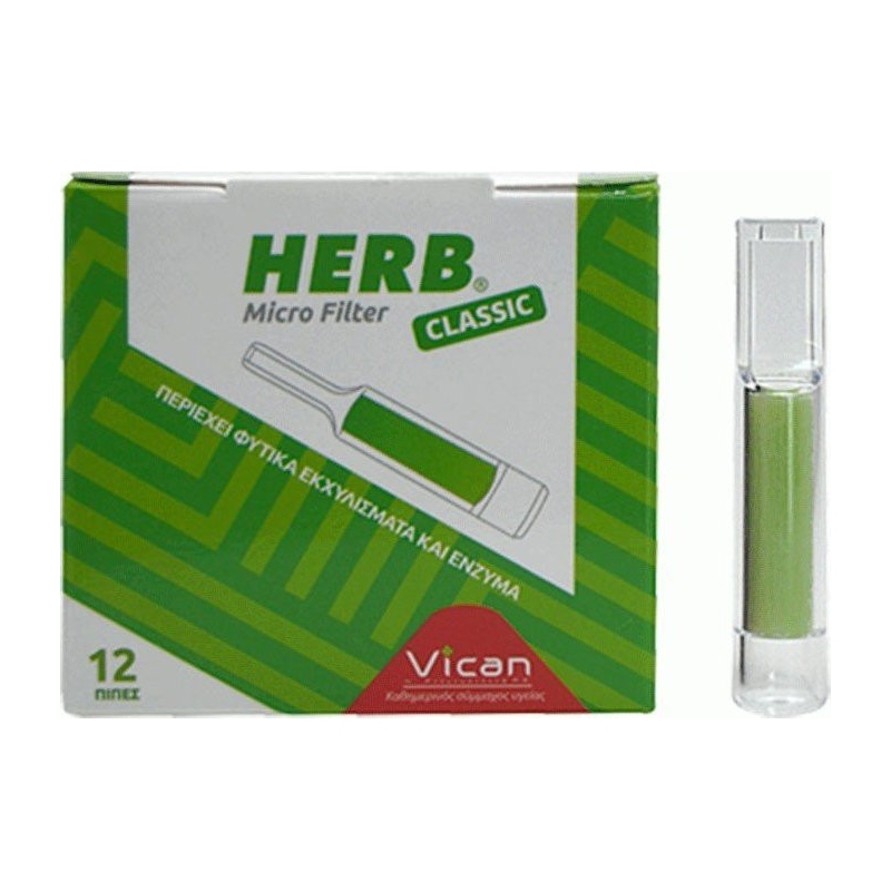 Vican Herb Microfilter 12 Πίπες για κανονικό τσιγάρο