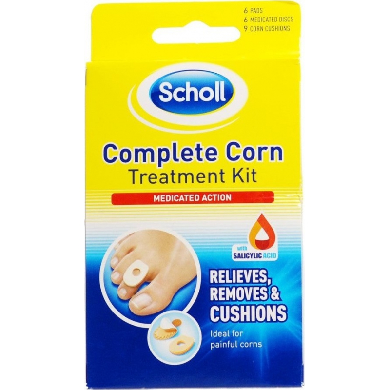 Scholl Complete Corn Treatment Kit Πλήρες Κιτ για την Αφαίρεση & Προστασία Κάλων
