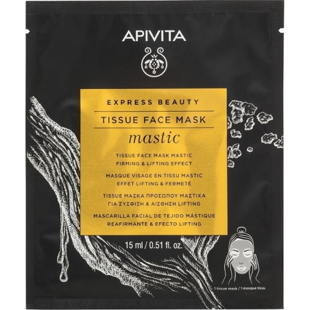 Apivita Express Beauty Tissue Μάσκα Προσώπου με Μαστίχα για Σύσφιξη 15ml Apivita Express Beauty Tissue Μάσκα Προσώπου με Μαστίχα για Σύσφιξη 15ml
