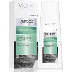 Vichy Dercos Sebo Correcteur Σαμπουάν για τη Ρύθμιση της Λιπαρότητας 200ml