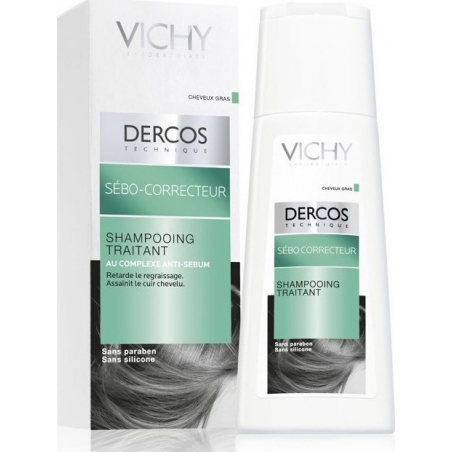 Vichy Dercos Sebo Correcteur Σαμπουάν για τη Ρύθμιση της Λιπαρότητας 200ml