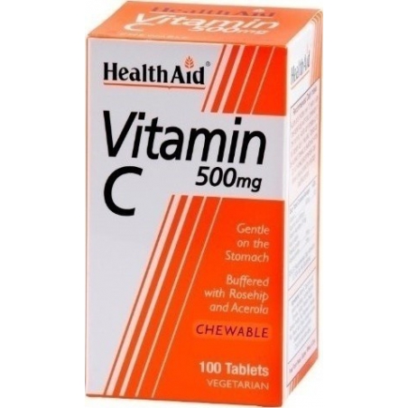 Health Aid Vitamin C 500mg Chewable 100 μασώμενα δισκία