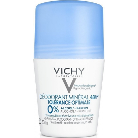 Vichy 48h Mineral Deodorant Optimal Tolerance Roll-On 50ml Vichy 48h Mineral Deodorant Optimal Tolerance Roll-On 50ml