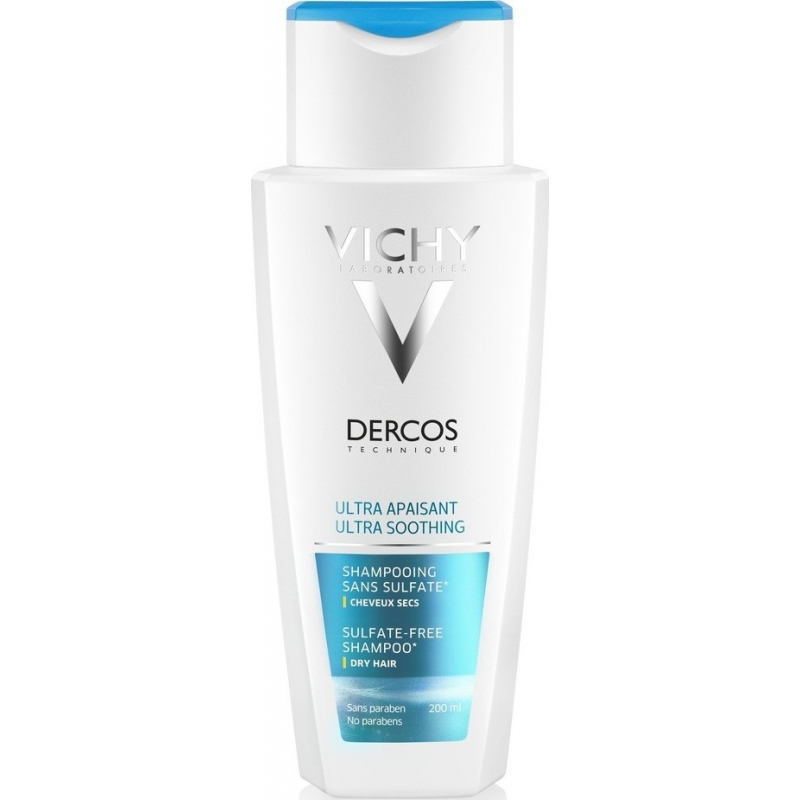 Vichy Dercos Ultra Soothing Shampoo Ξηρά Μαλλιά 200ml