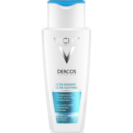 Vichy Dercos Ultra Soothing Shampoo Ξηρά Μαλλιά 200ml