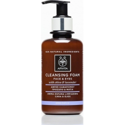 Apivita Cleansing Κρεμώδης Αφρός Καθαρισμού για Πρόσωπο & Μάτια Με Ελιά & Λεβάντα 200ml