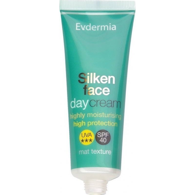 Evdermia Silken Face Day Cream Highly Moisturising High Protection SPF40 50ml