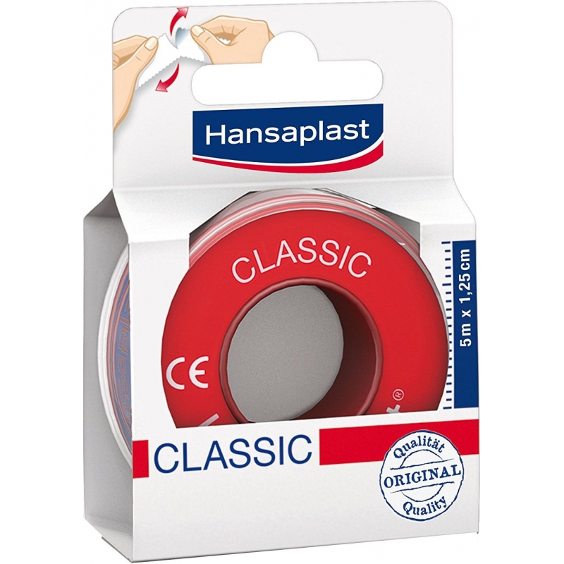 Hansaplast Αυτοκόλλητη Επιδεσμική Ταινία Classic 1.25cm x 5m