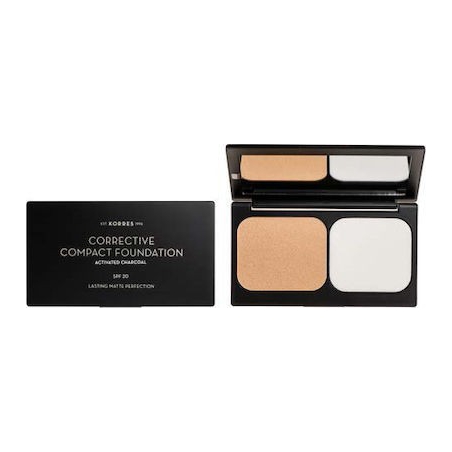 Korres Activated Charcoal Corrective Compact Foundation ACCF3 9.5gr