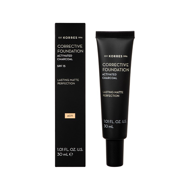 Korres Activated Charcoal Corrective Foundation ACF1 30ml