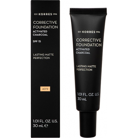 Korres Activated Charcoal Corrective Foundation ACF2 30ml