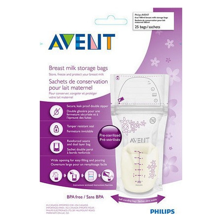 Philips Avent σακούλες αποθήκευσης μητρικού γάλακτος 25τεμ SCF603/25
