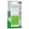 GUM 2114 Bi-Direction Μεσοδόντια Βουρτσάκια 0.7mm Λαχανί 6τμχ