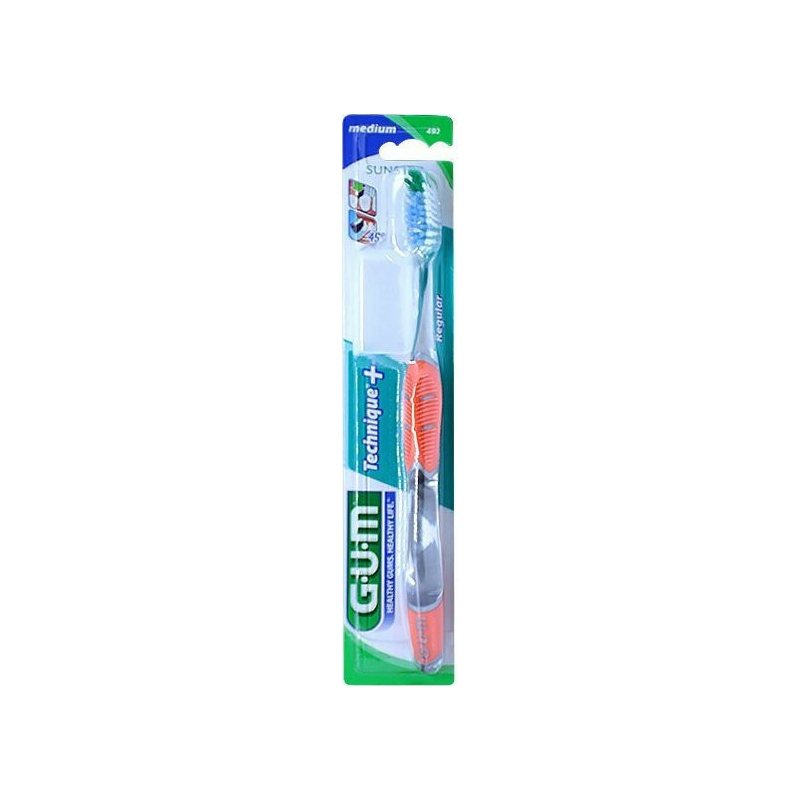 GUM 492 Technique Full Medium Οδοντόβουρτσα Πορτοκαλί 1τμχ