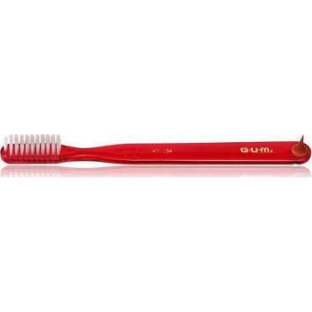 GUM 409 Classic Compact Soft Οδοντόβουρτσα Κόκκινη 1τμχ