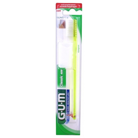 GUM 409 Classic Compact Soft Οδοντόβουρτσα Κίτρινη 1τμχ GUM 409 Classic Compact Soft Οδοντόβουρτσα Κίτρινη 1τμχ