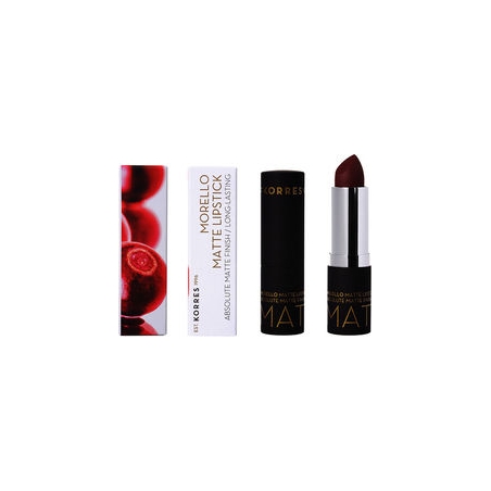 Korres Morello Matte Lipstick 55 Burgundy Leather Matte